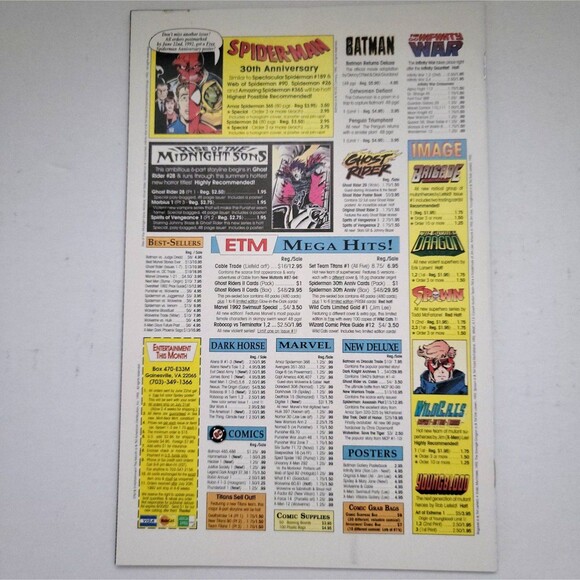 GHOST RIDER Issue 28 1992 MARVEL COMICS MIDNIGHT SONS KEY ISSUE 1st APP LILITH - Picture 2 of 2